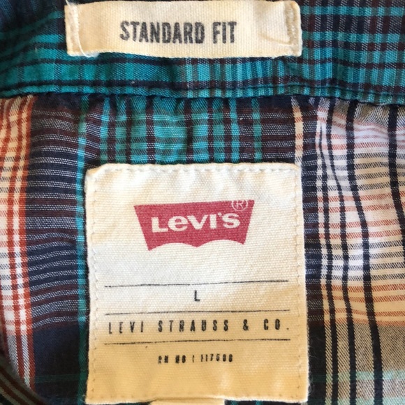 LEVI’S BUTTON DOWN SHORT SLEEVE L - Picture 5 of 6